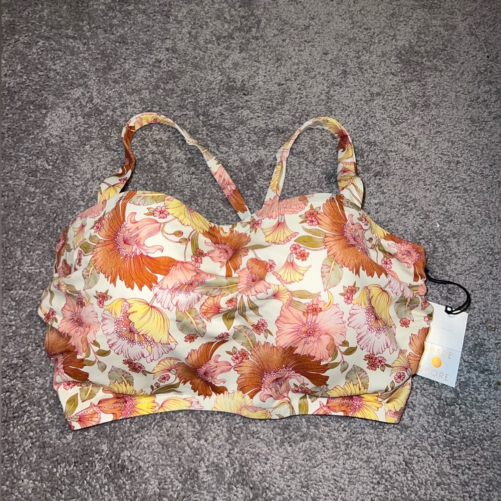 Floral Underwire Halter Bikini top - target